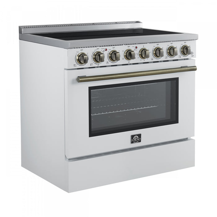 Cuisiniere electrique Paolo 36 pouces, blanche, 5,44 pi³ - FFSEL6011-36WHT