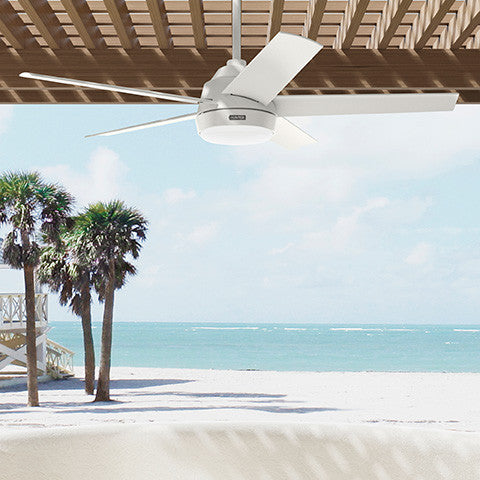 Ventilateur de plafond Skyflow avec luminaire - Blanc