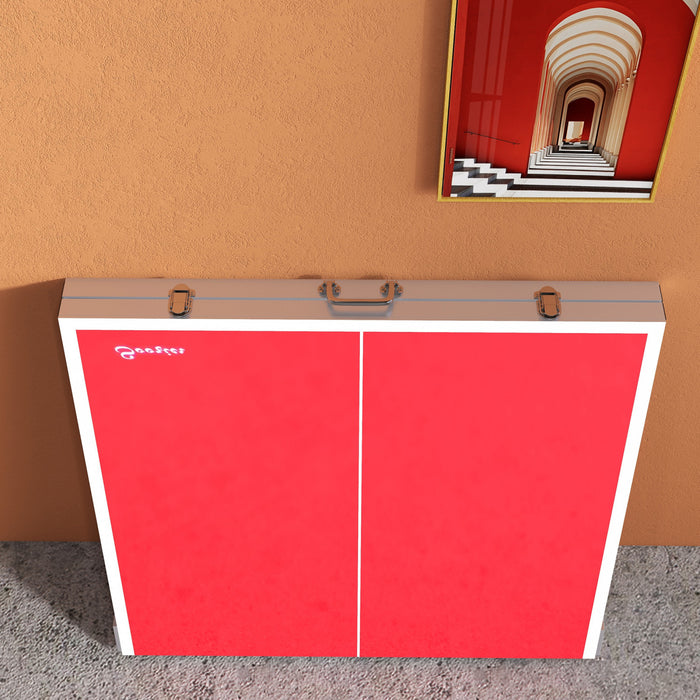 Soozier Table De Ping-pong Avec Filet, Pagaies Et Balles