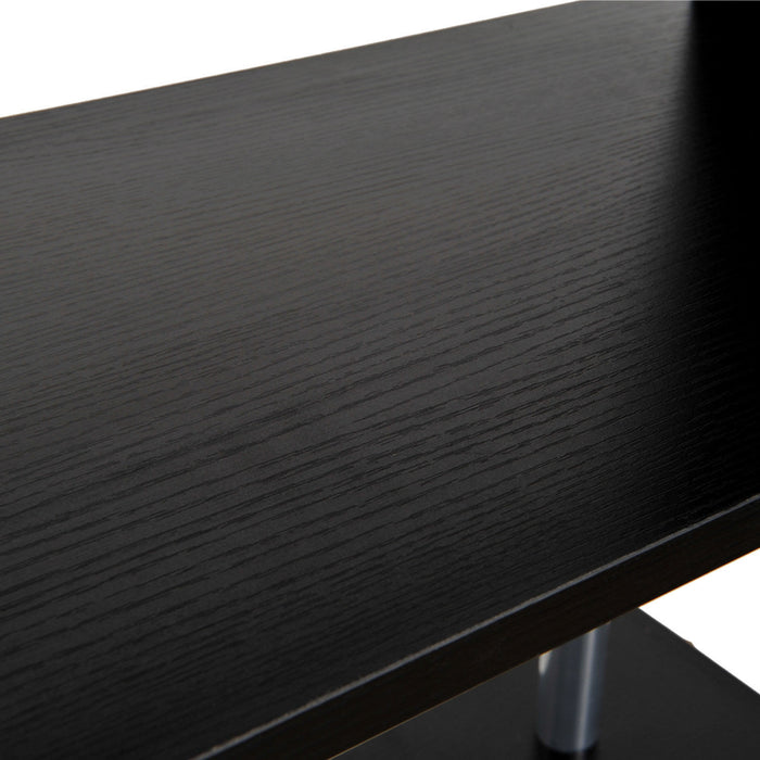 HOMCOM Bibliotheque 5 Niveaux Forme Z Metal Presentation