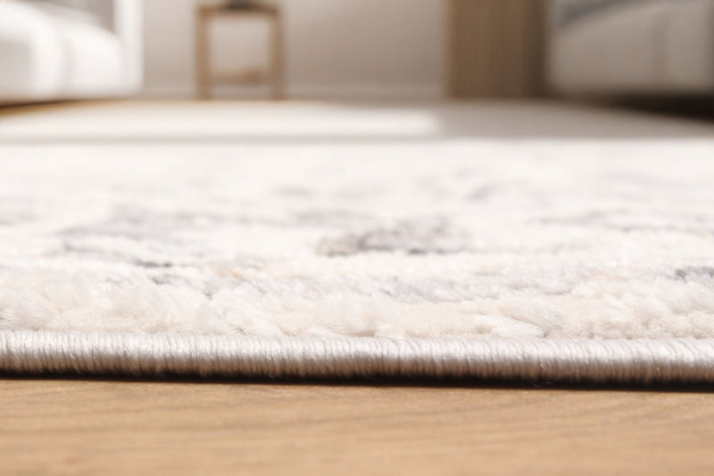 Tapis de Couloir Traditionnel Mira 2'8\" x 8'2\" en Gris