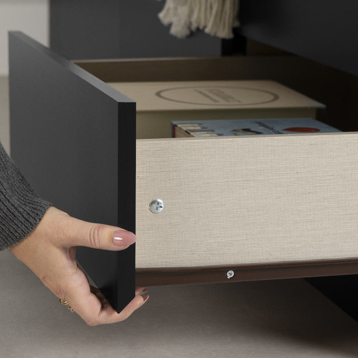 Vito Lit Matelot 3 Tiroirs - Noir Solide