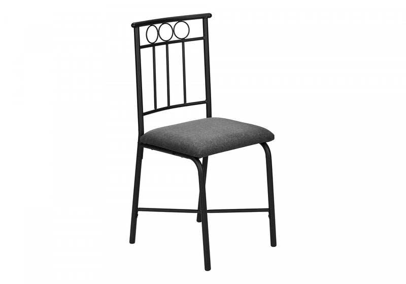 Ensemble de salle à manger 5 pièces de style moderne contemporain pour la cuisine avec petite table rectangulaire, imitation de marbre blanc, stratifié et métal noir