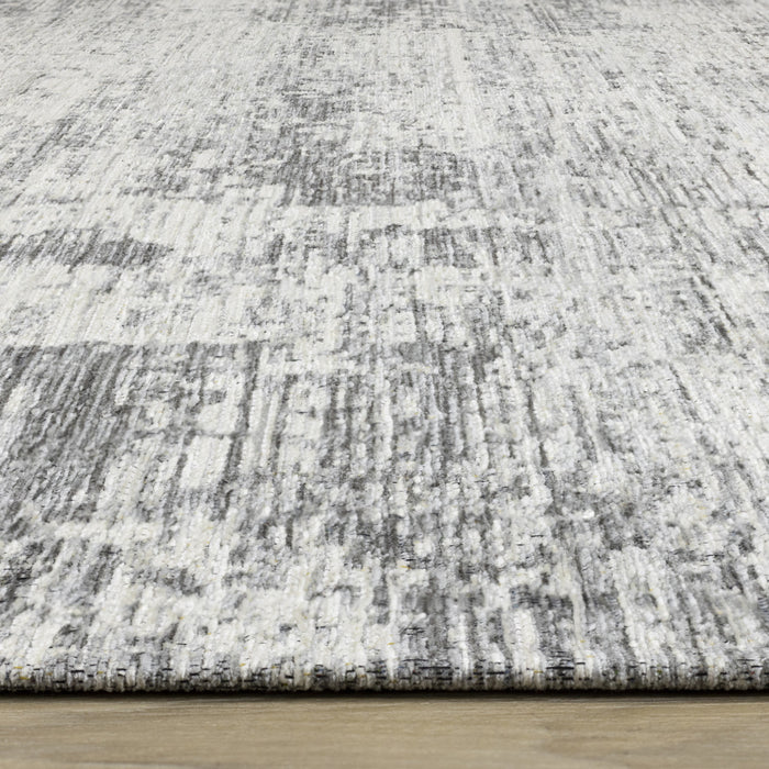 Tapis Kylie bordures gris delave, 5'1\" x 7'7\"
