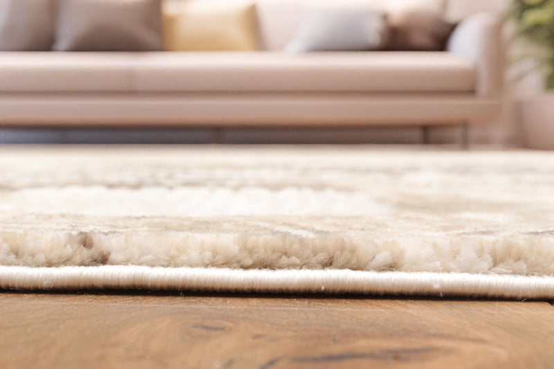 Tapis Contemporain/Moderne Echo 8'0\" x 10'0\" en Brun clair