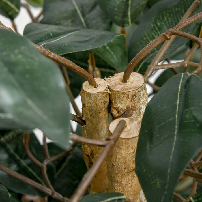 HOMCOM Ficus Artificiel 5Pieds pour Decoration Interieure