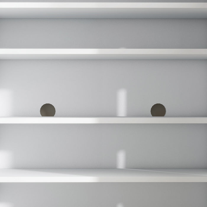 HOMCOM Armoire de rangement pour chaussures avec etageres reglables