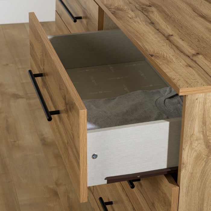 Barcelo Commode 6 tiroirs Chêne nordique, de Meubles South Shore