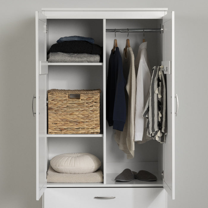 Acapella Armoire penderie Blanc solide, de Meubles South Shore