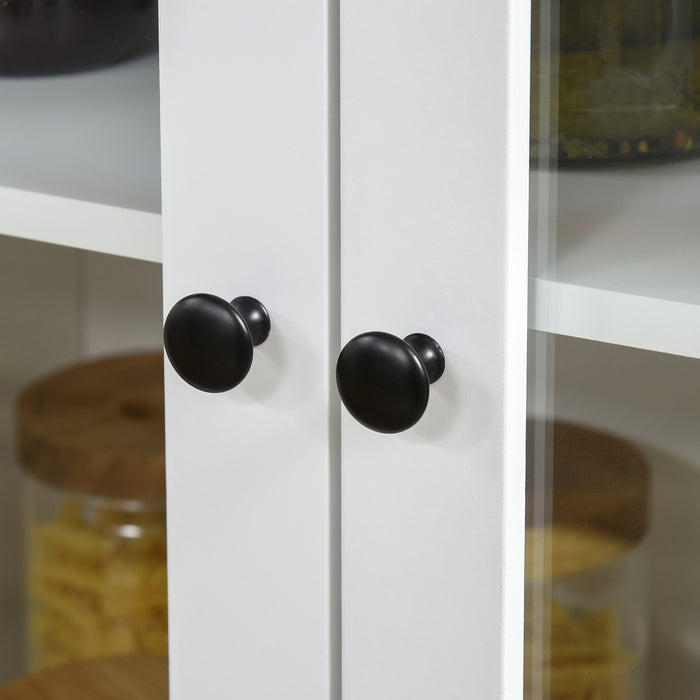 HOMCOM Armoire de rangement garde-manger de cuisine 61 \" avec etageres