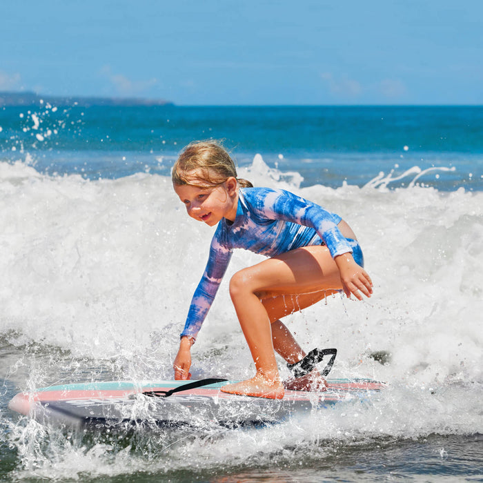 Costway 33\" Body Board Leger Avec Eps Core Xpe Deck Hdpe Fond Croissant Tail Multi-couleur
