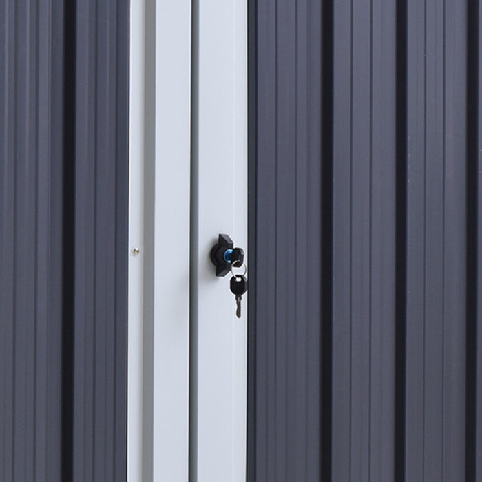 Outsunny Hangar De Stockage De Poubelle, Hangar A Dechets En Metal