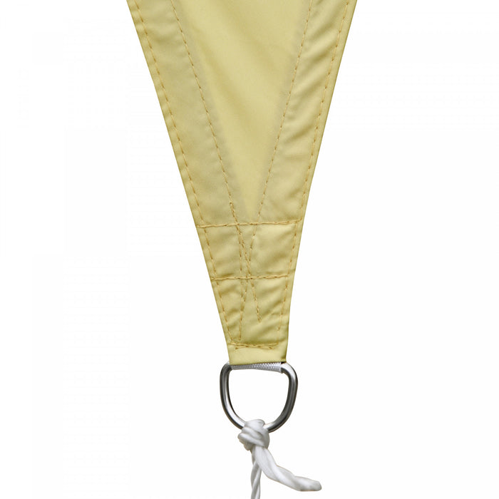 Outsunny Triangle 13x13x13pi Voile Du Soleil Pour Jardin Bloque Uv Parasol Exterieur Auvent Patio Pelouse Abri Sable