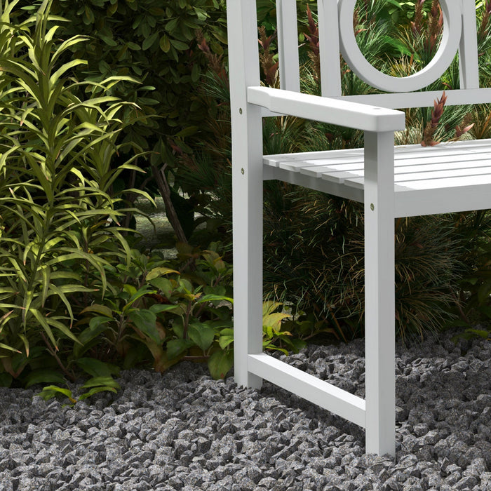 Banc De Jardin En Bois A 2 Places Outsunny Gris