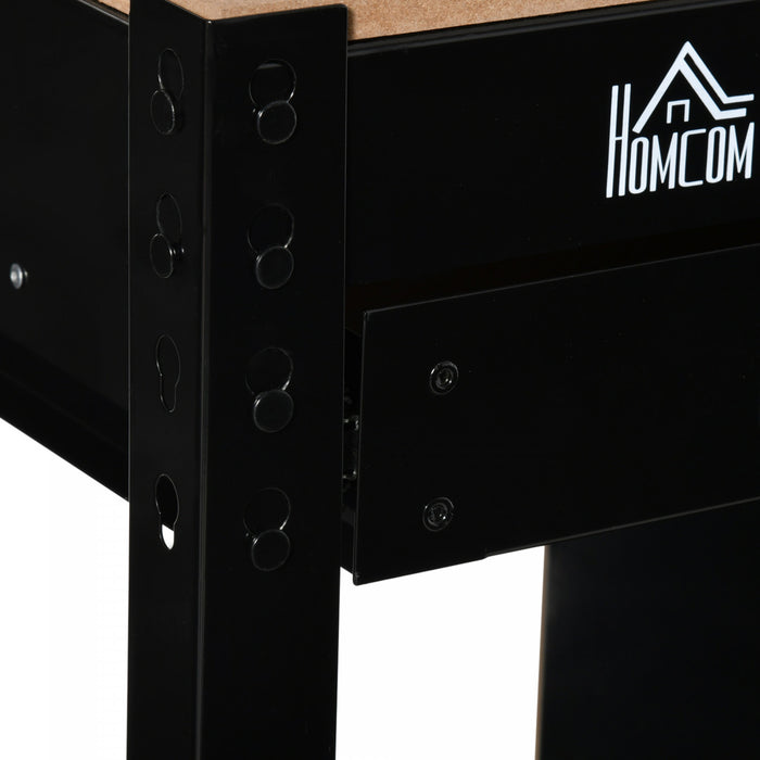 Homcom Etabli De Garage Avec Tiroir De Rangement, Armoire Verrouillable