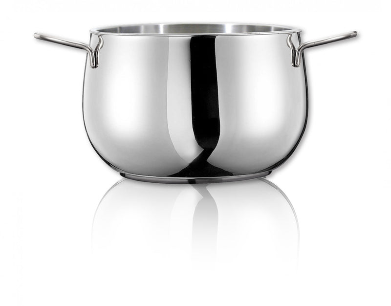 Arimi Luna Batterie De Cuisine Italienne En Acier Inoxydable 12 Pieces - Couvercle En Verre