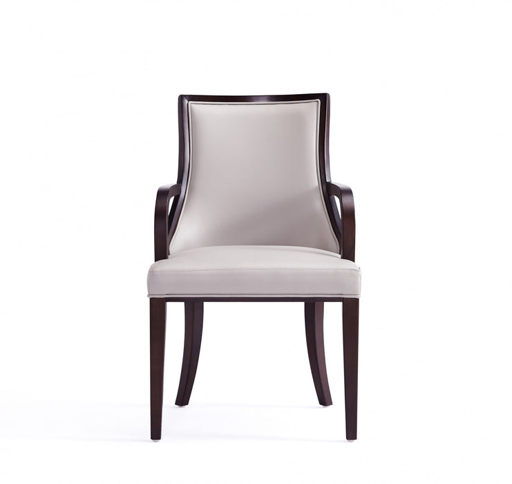 Ensemble de 6 chaises de salle a manger Grand Traditionnel en gris clair