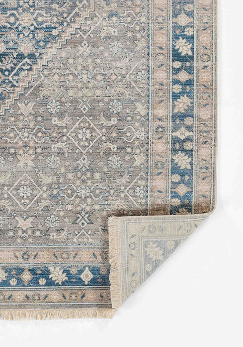 Tapis Traditionnel Lucia 2'6\" x 8'0\" en Bleu