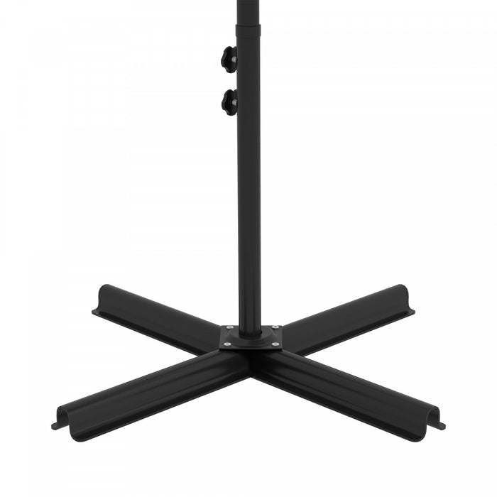 Outsunny 10ft Parapluie Cantilever D'exterieur Avec Eclairage Solaire Kaki