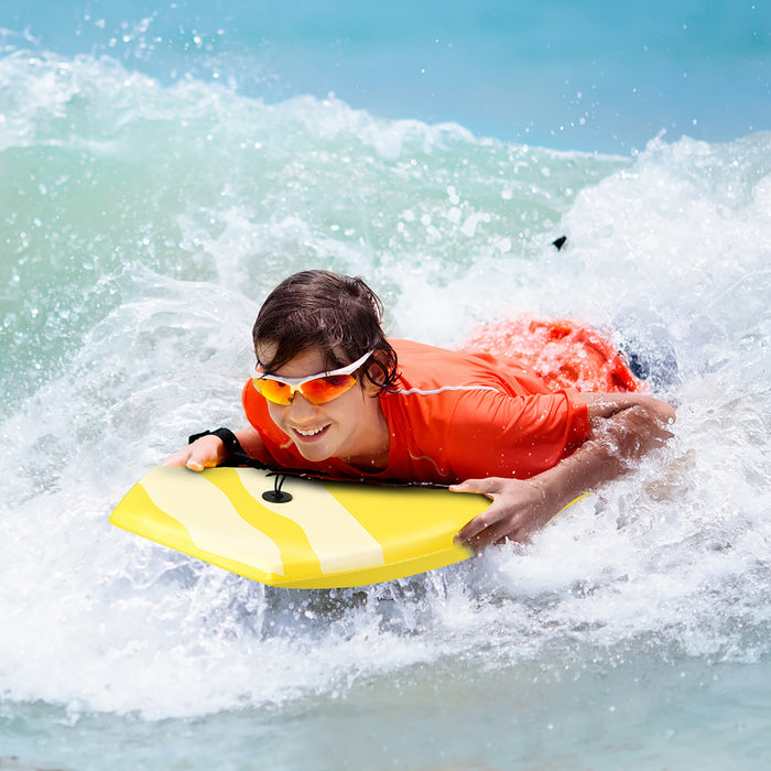 Goplus Body Board 33'' Super Lightweight Surfing Board W/leash Xpe Deck Eps Core