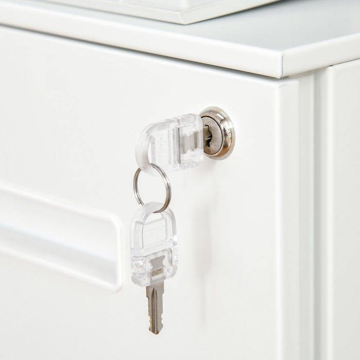 Vinsetto Classeur Vertical Classeur Verrouillable Pour Le Bureau