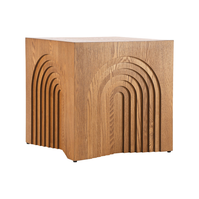 Grace Table d'Appoint Rustique, Marron