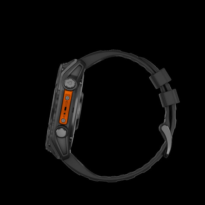  Slate Gray With Black Silicone Band