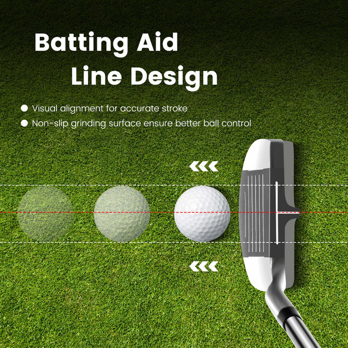 Ultimate Golf Chipper Droite Chipping Club En Acier Inoxydable Tete Battant Ligne D'aide