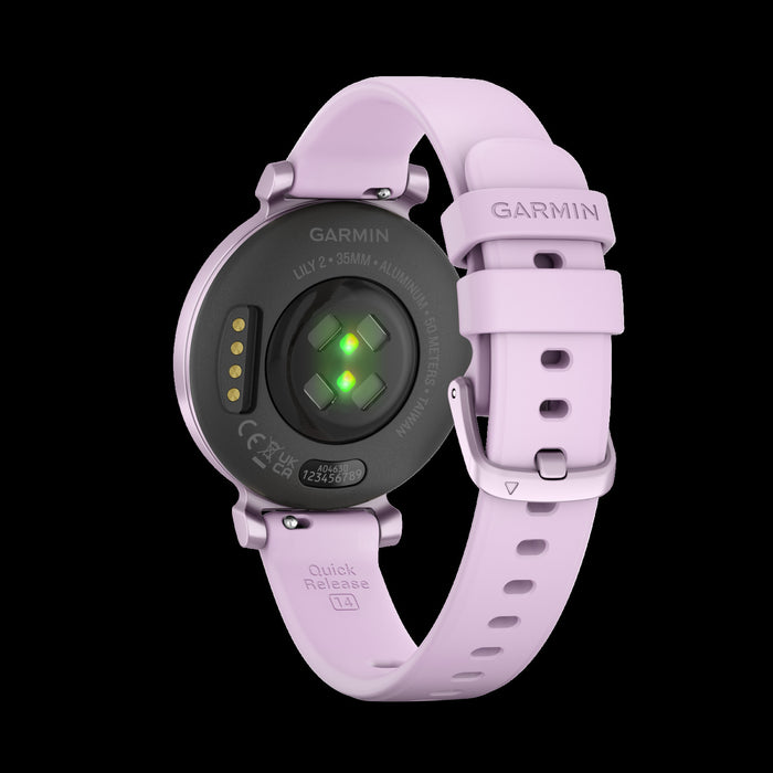Garmin Lily™ 2 Montre Connectee - Suivi De La Sante Avec Lentille A Motifs Elegants, Ecran Tactile - Lilas