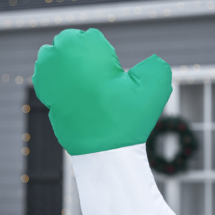 Homcom Bonhomme De Neige Gonflable Blanche