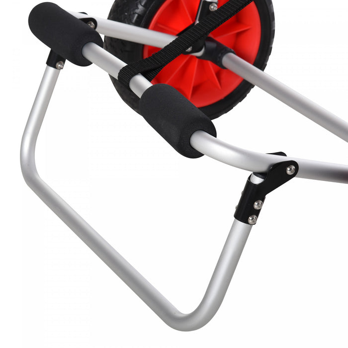 Chariot De Kayak Soozier 198lbs, Remorque De Transport De Porte-kayak Pliable, Argent