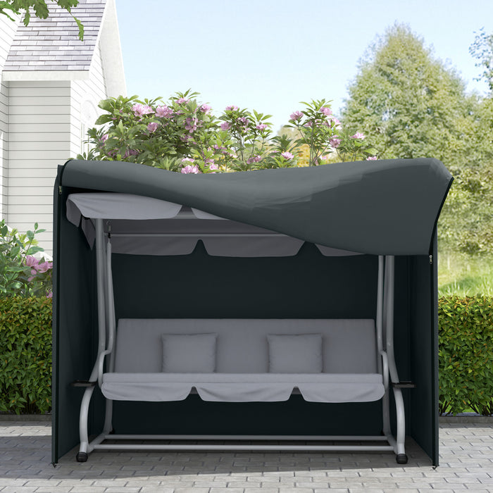Outsunny Housse pour Balancelle de Jardin 3 Places, Impermeable 420D