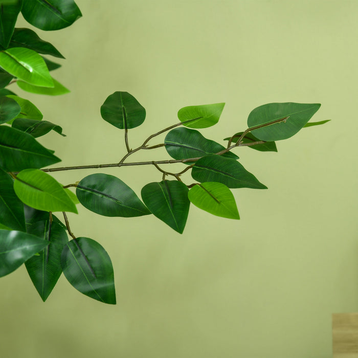 HOMCOM Arbres Artificiels Ficus, Plante Decorative Fausse pour Decoration