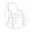 Belmont Contemporary Chenille and Faux Leather Wood Upholstered Armchair in Taupe | Fauteuil contemporain Belmont en chenille et similicuir avec structure en bois, rembourre, coloris taupe