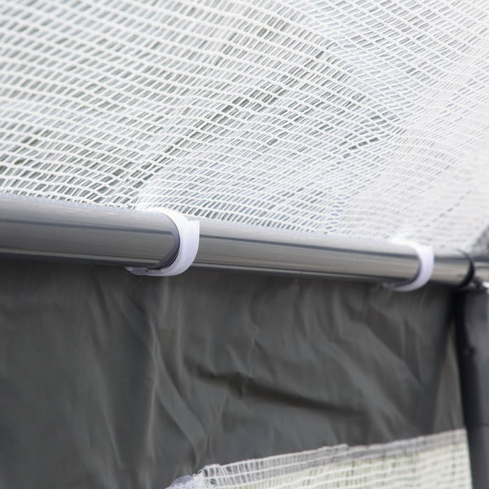 Outsunny Serre Robuste 7' X 12' X 7', Tente De Croissance De Graines, Blanc