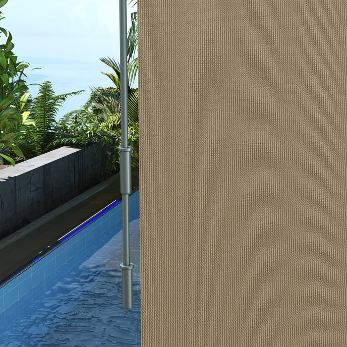 Outsunny Store Enrouleur Exterieur, Store De Porte Patio 6'x6', Beige