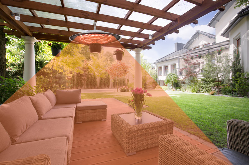 Radiateur de terrasse suspendu électrique à DEL et à infrarouge Westinghouse - WES31-1544