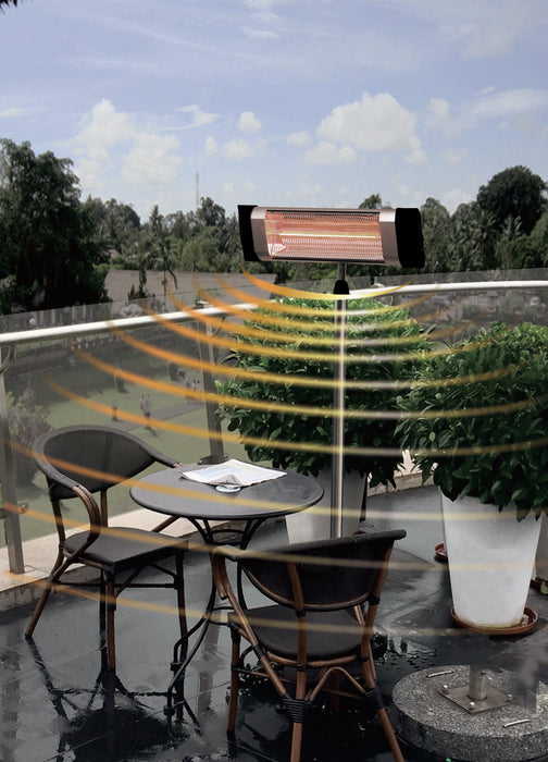 Radiateur de terrasse électrique et à infrarouge Westinghouse sur poteau - WES31-1550