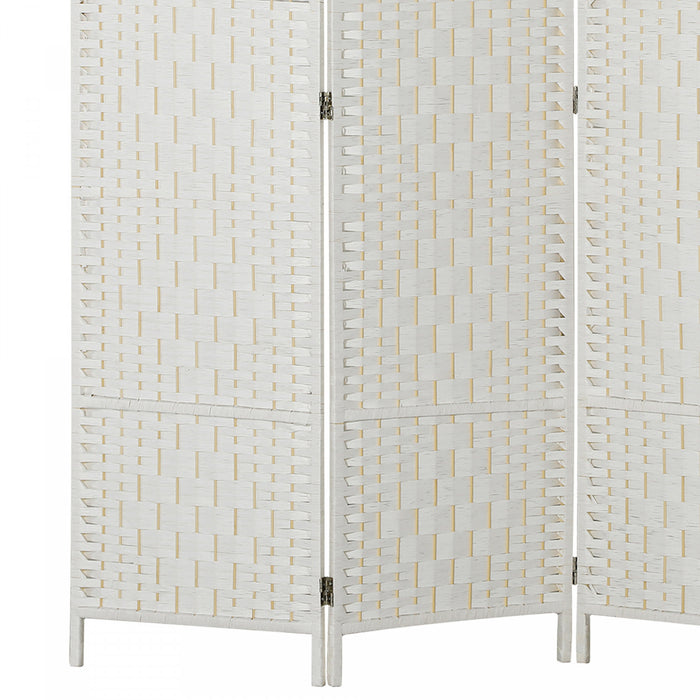 HOMCOM Paravent pliable a 3 panneaux pour intimite et decoration interieure
