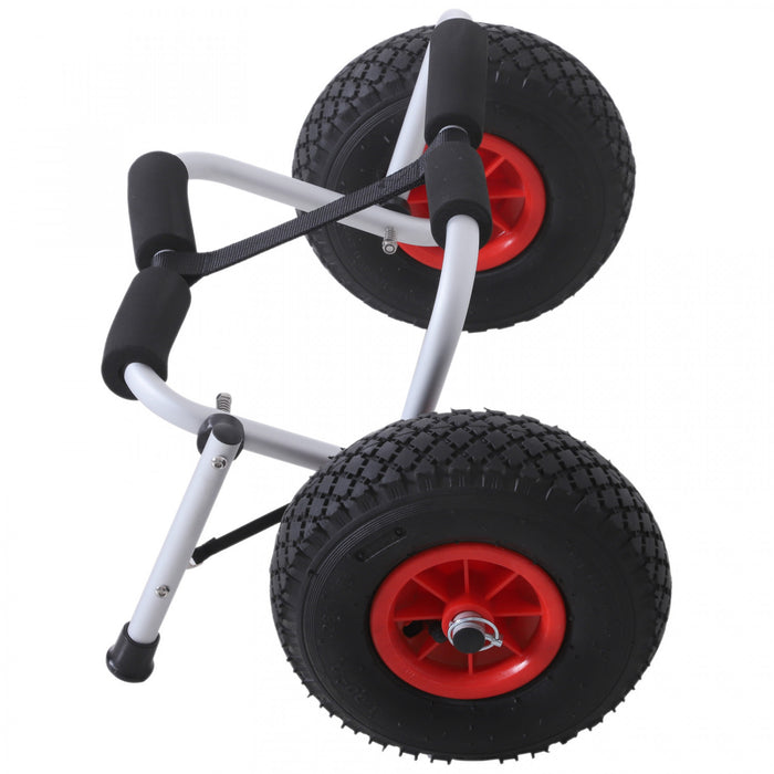 Soozier Chariot De Kayak Roulant Bateau Canoe Carrier Tote