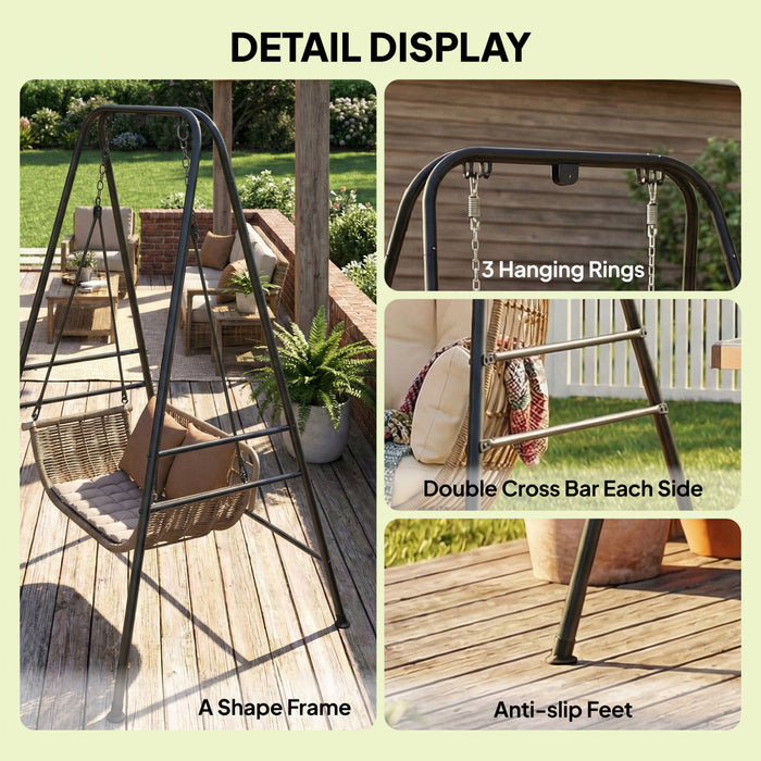 Outsunny Support pour Fauteuil Hamac Suspendu (Structure Seulement)