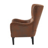 Havenwood HI-BACK Studded Accent Chair with Nailhead Trim, Brown | Havenwood Fauteuil d'Appoint HI-BACK a Clous Decoratifs, Brun