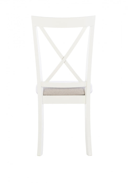 Chaise de salle à manger Jane en tissu gris - ensemble de 2