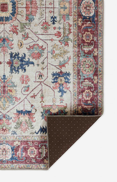 Tapis Traditionnel Daffy 2'3\" x 8'0\" en Ivoire