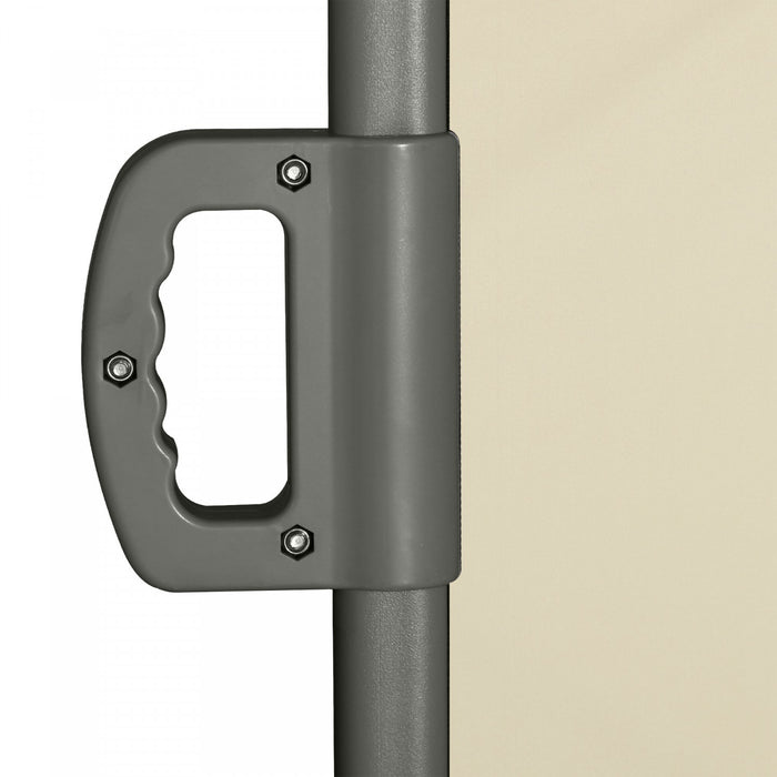 Outsunny Ecran De Confidentialite Pliant Pour Auvent Lateral 118\"x79\" Creme