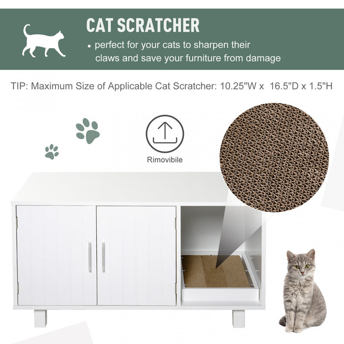 Portes Magnetiques Scratcher Blanc