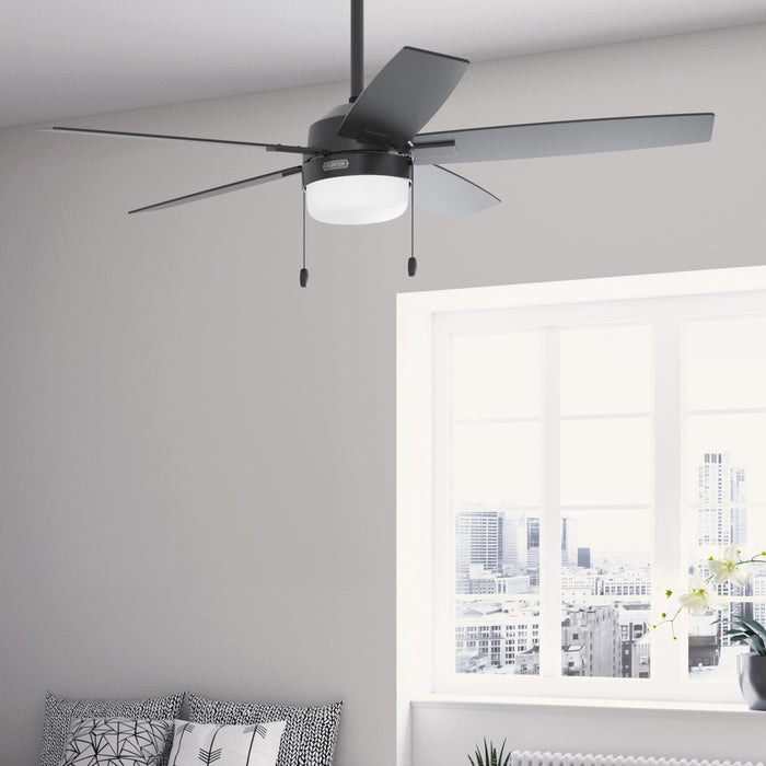 Ventilateur de plafond Anisten avec luminaire - Noir