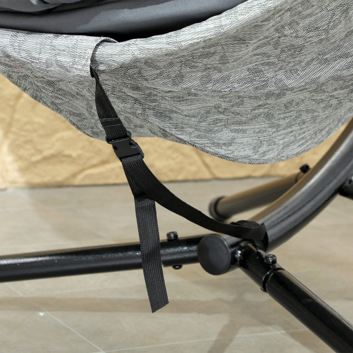 Outsunny Chaise œuf Suspendue , Chaise Balancoire Interieure Et Exterieure