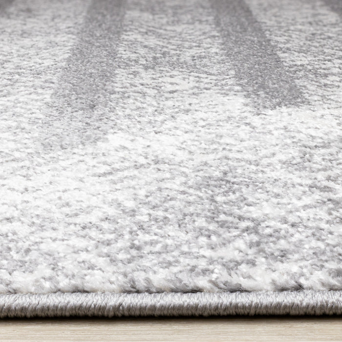 Carpette Covington à motifs de lignes géométriques vieillies pour l'intérieur - 7 pi 10 po x 10 pi 6 po