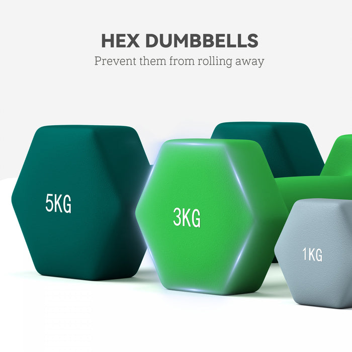 Soozier Ensemble d'halteres hexagonaux 40lb halteres reglables avec support